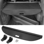 Motoforti 日産に対応キックス18-24用の車載式収納カバー リアトランクパーセルシェルフ 荷物セキュリティシールド シェード キャンバス 付