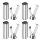 uxcell 4 штук входит обувь шнур наконечник сплав производства обувь шнур head серебряный белый цилиндр type обувь шнур end metal UGG let для замены head колодка -тактный кольцо для 