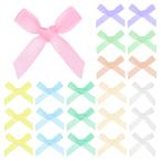 M METERXITY 100 упаковка Mini craft лента bow 1x1.6" в клетку ткань атлас лента bow btik craft DIY/ уход 