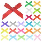 M METERXITY 100 упаковка Mini craft лента bow 1x1.6" в клетку ткань атлас лента bow btik craft DIY/ сладости 