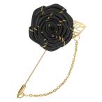 M METERXITY rose брошь булавка Cross rose цветок with золотой цвет leaf брошь rose цветок laperu булавка for men свадьба аксессуары 