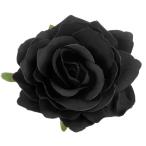M METERXITY rose волосы зажим,4.33". цветок. шпилька ткань цветок брошь, party / женский аксессуары для волос, волосы цветок he