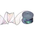M METERXITY сверкающий сделал sia- wired лента 1 1/2"x10 ярд sia- шифон лента craft / подарок упаковка лента bow / Halo 