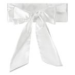 PATIKIL サッシュベルト 全長250cm リボン 卒業式 誕生日デコレーション DIYアクセサリー ホームカミング 飾り 1本 ホワイト