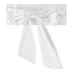 PATIKIL サッシュベルト 全長250cm リボン 卒業式 誕生日デコレーション DIYアクセサリー ホームカミング 飾り 1本 シルバー