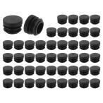 uxcell 56個の丸形プラスチックプラグ チュービングエンドキャッププラグ 21mm（0.83