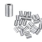 M METERXITY 100 шт упаковка aluminium давление надеты петля рукав 1.2mm 3/64" круглый ковш тросик трос рукав кабель fe правило wai