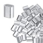 M METERXITY 50 шт упаковка aluminium давление надеты петля рукав 2mm 5/64" одиночный раунд ковш тросик трос рукав кабель fe правило 