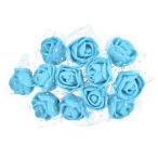PATIKIL Mini rose искусственный цветок head 0.98" 144 шт Bulk вынос руля пена поддельный rose party оборудование орнамент для Sky голубой 