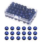 PATIKIL 8mm натуральный камень бисер сапфир Tiger I Stone 100 шт раунд Roo z драгоценнный камень бисер проставка бисер чёрный / Cyan 