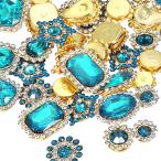 PATIKIL.. установка для стразы кристалл 50 шт, разнообразный форма, craft обувь платье одежда ремень шитье оборудование орнамент для, голубой 0.35"-0.75"