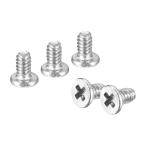 uxcell M1.6-0.35x2mm 20個 フラットラウンドヘッドスクリュー 304鋼 フィリップ スドライブ マシンスクリュー 金物