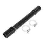 X AUTOHAUX силиконовый шланг гибкий гофра 5 слой усиленный черный длина 300mm внутренний диаметр 25mm шланг частота имеется автомобильный универсальный 1 комплект 