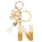 uxcell initial письмо цепочка для ключей resin производства симпатичный бабочка. кисточка подвеска аксессуары женский алфавит кольцо для ключей кошелек ручная сумочка ba