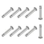 M METERXITY 10 штук входит одиночный отверстие щель булавка M4 x 20mm 304 нержавеющая сталь Flat Head щель булавка механизм соединение /