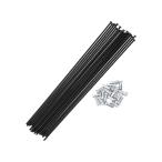 ショッピングスマートホームデバイス Motoforti 20セット14G ストレートプル自転車スポーク 191mmストレートプル自転車ホイールスポーク 炭素鋼ブラック