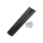 ショッピングスマートホームデバイス Motoforti 20セット14G ストレートプル自転車スポーク 195mmストレートプル自転車ホイールスポーク 炭素鋼ブラック