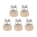 CAPASTEC память зажим память держатель память подставка симпатичный из дерева фоторамка карта визитная карточка бумага для писем стол сверху сопутствующие товары канцелярские товары для 5 шт. комплект подарок 