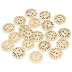 uxcell 20個 2穴 花型 手