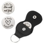 uxcell карман - gto-kn кожаный брелок для ключа имеется двусторонний монета удаленное расстояние любовь сопутствующие товары мысль .. подарок Wit hin Her