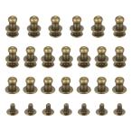 TIXIPEM 5mm мяч head stud заклепка винт задний [20 шт ] - metal раунд head кнопка ниппель заклепка сумка & ремень & ручная сумочка &re