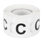 PATIKIL レターC在庫ラベル500個1.5イン