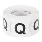 PATIKIL レターQ在庫ラベル500個1.5イン