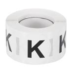 PATIKIL レターK在庫ラベル500個1.5イン