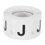 PATIKIL レターJ在庫ラベル500個1.5イン