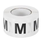 PATIKIL レターM在庫ラベル500個1.5イン