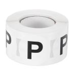 PATIKIL レターP在庫ラベル500個1.5イン