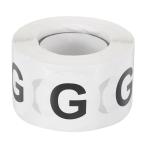 PATIKIL レターG在庫ラベル500個1.5イン