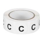 PATIKIL レターC在庫ラベル500個 0.75イ�