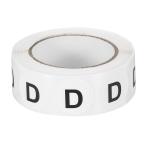 PATIKIL レターD在庫ラベル500個 0.75イ�