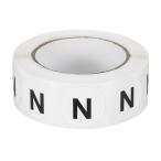 PATIKIL レターN在庫ラベル500個 0.75イ�