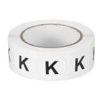 PATIKIL レターK在庫ラベル500個0.75イ�