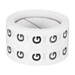 PATIKIL レターG在庫ラベル1000個0.5イ�