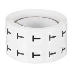 PATIKIL レターT在庫ラベル1000個 0.5イ�