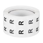 PATIKIL レターR在庫ラベル1000個 0.5イ�