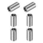 M METERXITY 6-Packs красный адаптор рукав снижение гайка,M10x1.5 женский to M8x1.25 женский 20mm Hs