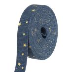 PATIKIL 3/5" Denim лента всего 5.5 ярд. re серьги Gene ткань craft золотой цветный Star полоса bow DIY изготовление волосы зажим одежда 
