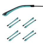 PATIKIL 4 пара. I стакан замена Temple силикон производства. предотвращение скольжения очки end chip 1x2mm. . форма тонкий metal очки солнцезащитные очки Temple соглашение голубой 