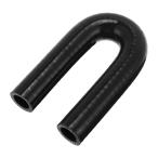 ACROPIX силикон патрубок переходник шланг 180 раз U Ben do вид внутренний диаметр 19mm черный универсальный 4 pra i усиленный резина камера машина Koo 