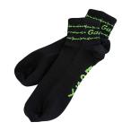 ★GAMOA(ガモア) Socks Barbed wire Black×Green メンズ ショートソックス  【トレイルランニング 靴下 ソックス ジョギング アウトドア 登山 ウォーキング ハ