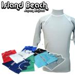 islandbeach Islay ndo пляж Logo нет Rush Guard унисекс ( мужской * женский ) длинный рукав фитнес сделано в Японии местного производства контакт охлаждающий большой размер UV cut 