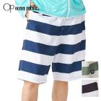 OP(OCEAN PACIFIC) オーシャンパシフィック メンズ サーフパンツ トランクス ボードショーツ ボーダー柄 515411 水着 大きいサイズ 夏用 海水浴 水泳 UVカット