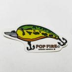 Yahoo! Yahoo!ショッピング(ヤフー ショッピング)POPFIRE ポップファイヤー アウトドアステッカー ウシオダ ヒロアキ PS0013 シール かわいい 可愛い おしゃれ かっこいい ブランド アウトドア