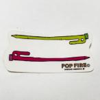 Yahoo! Yahoo!ショッピング(ヤフー ショッピング)POPFIRE ポップファイヤー アウトドアステッカー ウシオダ ヒロアキ PS0028 シール かわいい 可愛い おしゃれ かっこいい ブランド アウトドア