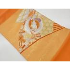 ショッピング松葉茶 宗sou 扇に鳳凰・松葉菱模様織出し名古屋帯【リサイクル】【着】