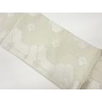 ショッピング松葉茶 宗sou 毘沙門亀甲に松葉・花菱模様織出し袋帯【リサイクル】【着】